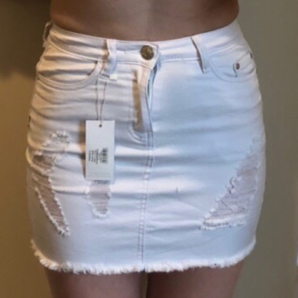 White Mini Skirt